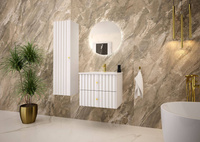 AQUA-02 - Szafka z Umywalką 2S 60cm Biały Mat Zestaw-3