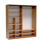 FONTI-11 - Szafa z Lustrem Drzwi Przesuwne Dąb Karmel