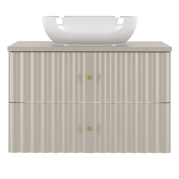 AQUA-01 - Szafka z Umywalką i Blatem 2S 80cm Kaszmir Zestaw-2