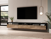 Baros Szafka RTV 3-drzwiowa Orzech Satynowy / Touchwood