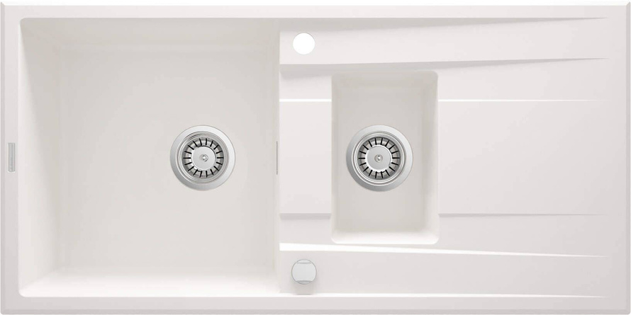 Zlewozmywak granitowy 1.5-komorowy z ociekaczem Eridan