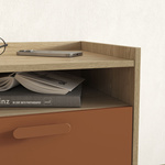 Scandi - Szafka Nocna 1S Dąb Olejowany Ceglany