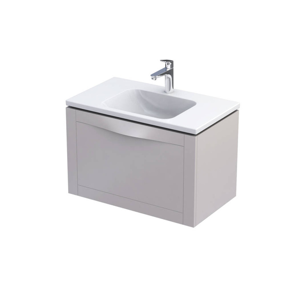 Oristo SKAGEN Szafka z umywalką 80 cm piaskowy mat