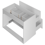 MONA-01 - Szafka pod Umywalkę z Blatem 2S 80cm Biały Mat Zestaw-1