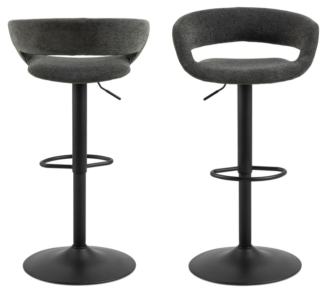 Actona Hoker Obrotowy Grace Ciemny Szary