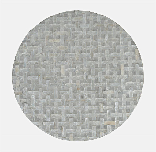 AV1730-28GB Stolik okrągły Avola Grey Basket Weave