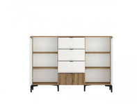 Ricko RIKK05 - Komoda 2D4S Biała/Dąb Coast Evoke