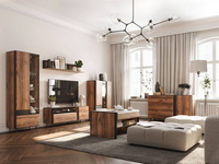 BORGA BG-08 - Stolik 1S Dąb Catania/Czarny