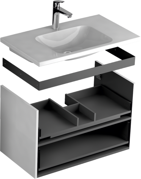 Oristo SKAGEN Szafka podumywalkowa 50 cm piaskowy mat