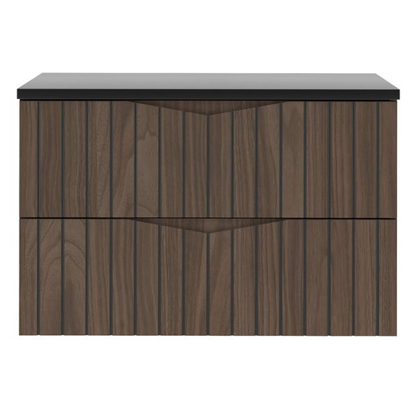 STELLA-01 - Szafka pod Umywalkę z Blatem 2S 80cm Orzech Zestaw-1