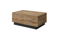 Eko - Stolik Kawowy Rozsuwany Dąb Wotan Czarny Onyx