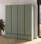 Cross S - Szafa 4D2S Zgaszona Zieleń Czarny