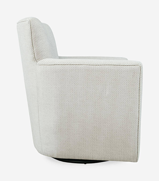 Leith LET72G Fotel obrotowy tapicerowany jasnoszary