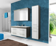 Podwójna umywalka ceramiczna LAVA 120/8003 120 cm