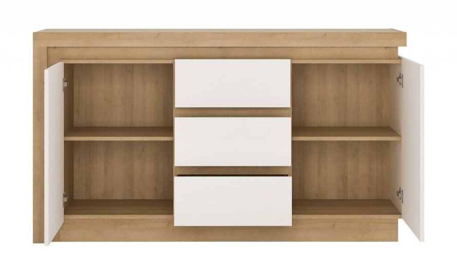 Lyon LYOK01 - Komoda 2D3S Dąb Riviera Jasna/Biała