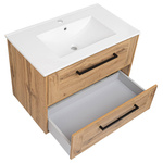 Astor Zestaw Vivien 80 cm Szafka z Umywalką Dąb Wotan