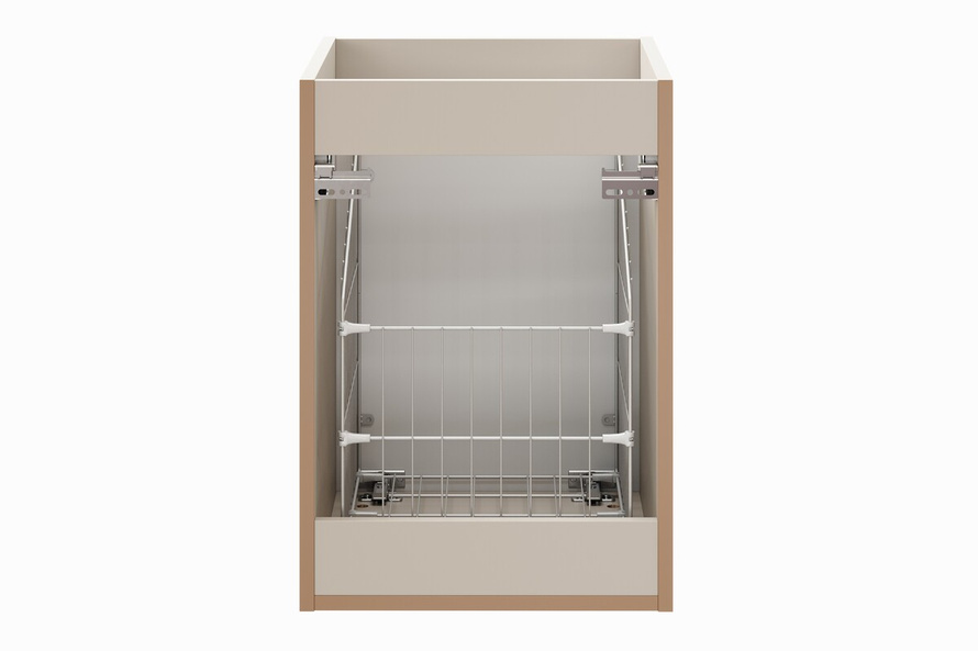 Zestaw Szafka pod Umywalkę z Blatem 100cm i Szafka z Koszem Adel Cashmere