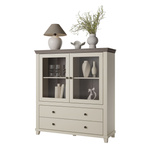 Evora WM - Komoda Wysoka 2D2S Beż Jasny Dąb Dunin