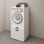 Andiamo - Zabudowa na Pralkę/Suszarkę 1S1P Biały Mat