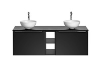 Zestaw Mebli Łazienkowych Santa Fe Black 140 cm