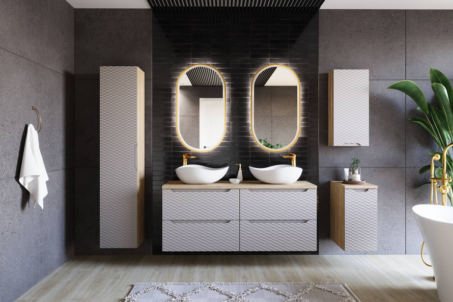 Szafka Pod Umywalkę 80 cm OCEAN BEIGE