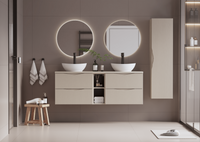 Regał Łazienkowy Wiszący 20 cm Piasek Pustyni