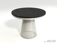 GARDA - Stół Okrągły Rozkładany Czarny Painflow Cashmere