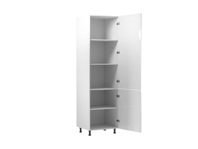 Szafka Kuchenna Dolna 2-drzwiowy Regał Prawy D60R-P Aspen White Biały Połysk