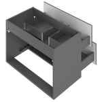 XILO-01 - Szafka Pod Umywalkę 2S 80cm Szary Mat