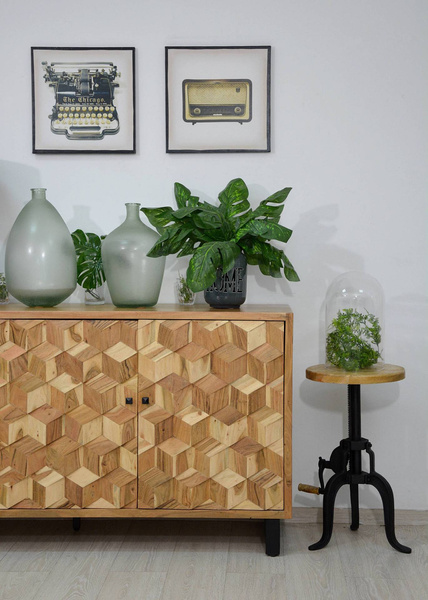 AV1730-63 Stolik okrągły Avola Natural Black