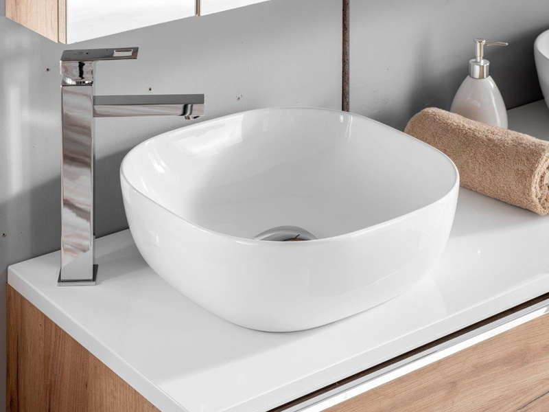 Blat 80 cm Capri 891 biały połysk