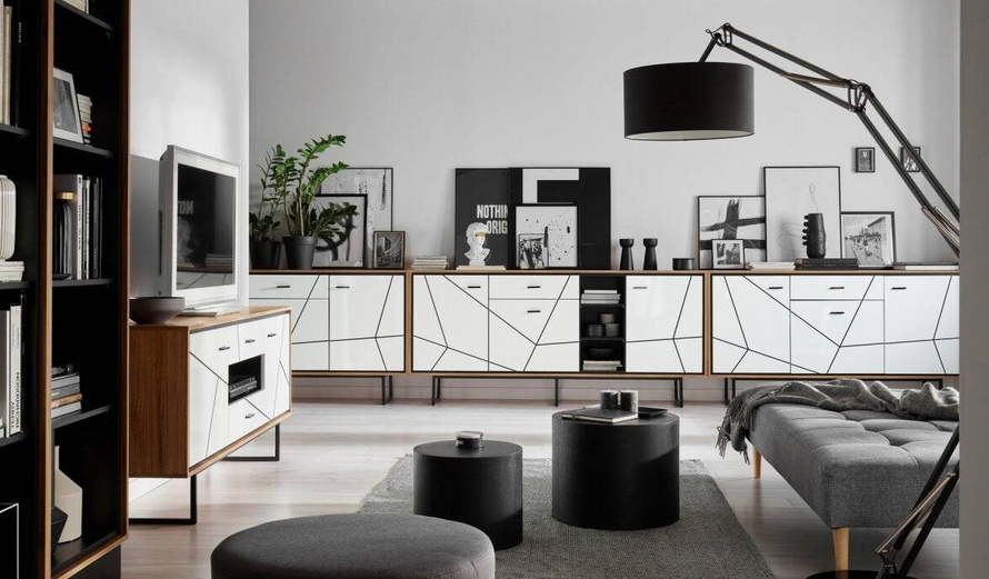 Brolo BROP01 - Półka Wisząca Dąb Catania/Czarna Perła