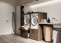 Aza - Zabudowa na Pralkę/Suszarkę 1S1P Orzech Villa