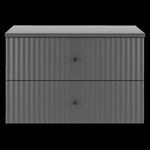 XILO-01 - Szafka pod Umywalkę z Blatem 2S 80cm Szary Mat Zestaw-1