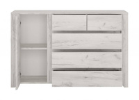 Angel TYP-41 - Komoda 1D-5S Dąb White Craft