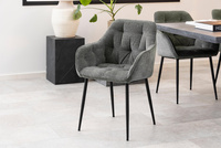 Actona Krzesło Z Podłokietnikiem Brooke Szare