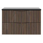 STELLA-01 - Szafka pod Umywalkę z Blatem 2S 80cm Orzech Zestaw-1