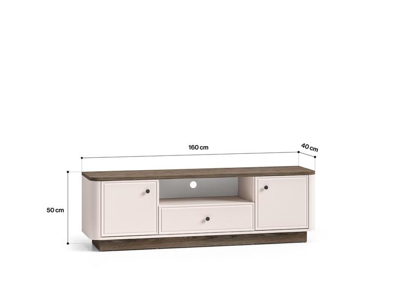 Komoda RTV 2D1S VILAVIO 05 Dąb Windmill Dark Cashmere