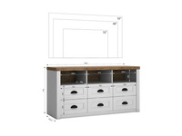 Prowansja Andersen K6S - Komoda 6 Szuflad Sosna Andersen