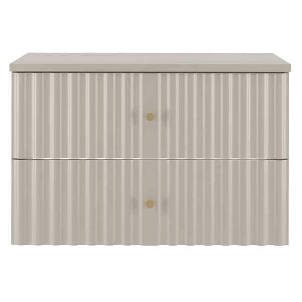 AQUA-01 - Szafka Pod Umywalkę z Blatem 2S 80cm Kaszmir Zestaw-1