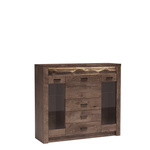 INDIANAPOLIS-8 - Witryna z Barkiem 3D3S Jesion Ciemny