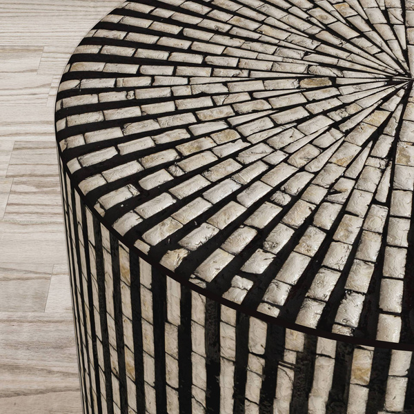 AV1730-28B Stolik okrągły Avola Black Multi