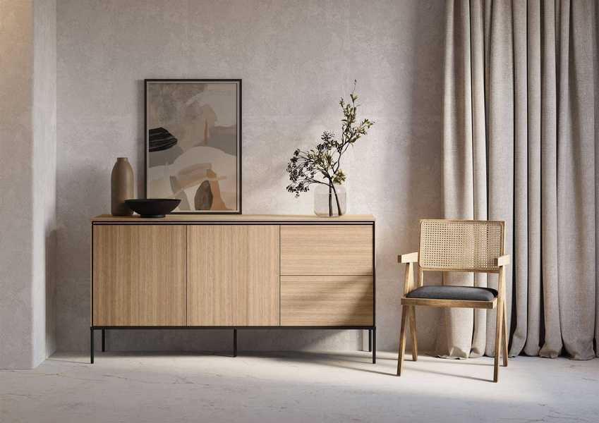 VISSO VI-04 - Komoda 2D2S Dąb Linearny