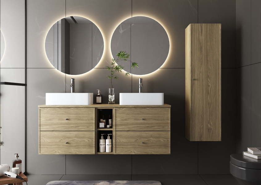 MARCO-03 - Słupek Wysoki 1-drzwiowy Dąb Olejowany