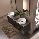 Oristo Szafka Niska z Koszem ETNA UNI 40 cm Czarny Mat