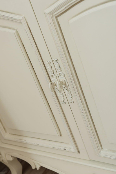 Rimini 08 Komoda 3D/3S prowansalska kremowa beżowy blat drewno/mdf