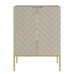 ASPEN-09 - Szafka Pod Umywalkę 2D 60cm Kaszmir Złoty Stelaż