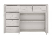 Angel TYP-42 - Komoda 2D-6S Dąb White Craft