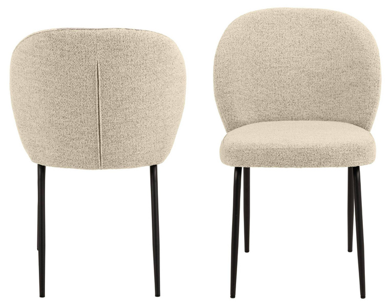 Actona Krzesło Tapicerowane Patricia Kremowe