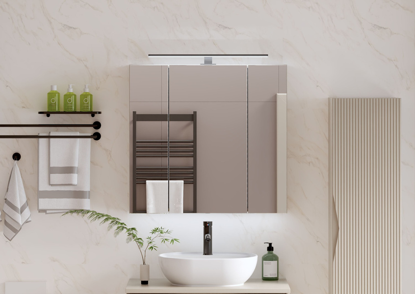 ALA - Lampa LED Nad Szafkę 60 cm Czarny 230V IP44